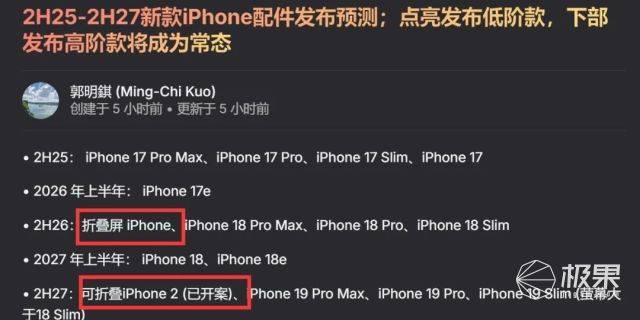 幕折痕与铰链问题迎接市场挑战。苹果折叠屏iPhone将解决屏(图2)
